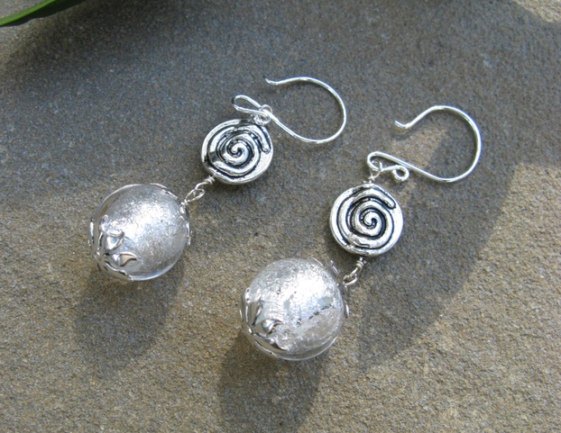 Image of handmade bead earrings