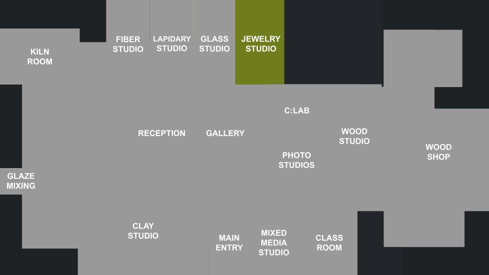 jewelry and metals studio floor plan