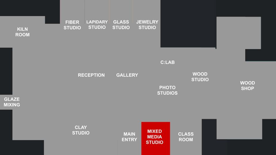 mixed media studio floor plan