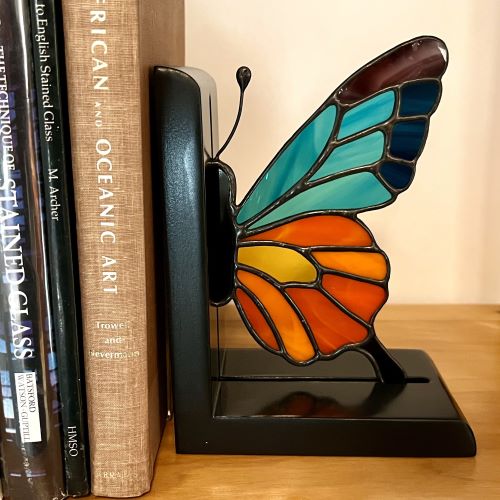 Retro Bookends in Stained Glass and Wood [Workshop] | Crafts Center